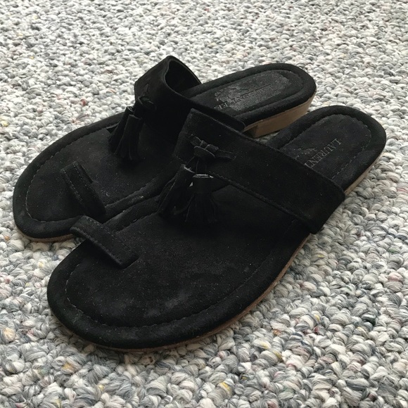 Laurent Effel Suede Tassel Sandals - Picture 2 of 5